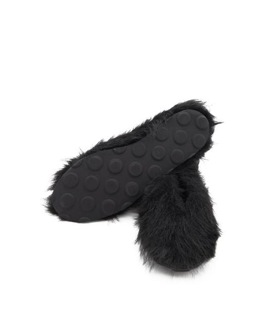 Moschino Black Furry Ballerina