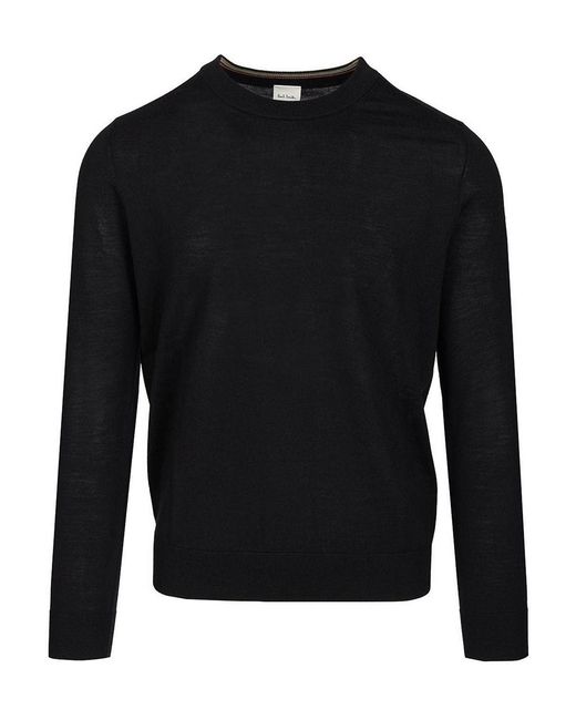 Paul Smith Black Crew Neck Sweater for men