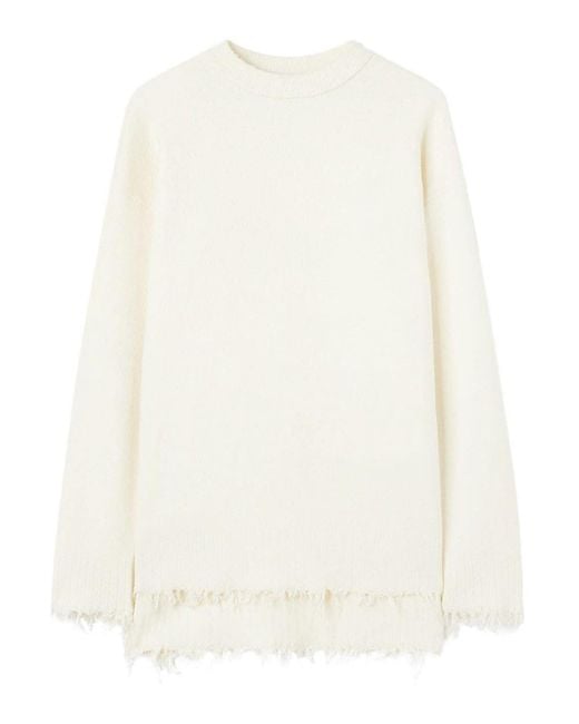 Jil Sander White Round Neck