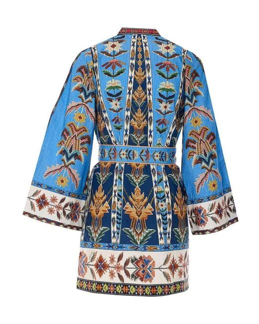Farm Rio Blue Dresses Cotton