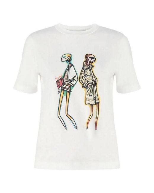 Missoni White Graphic- Print T-Shirt