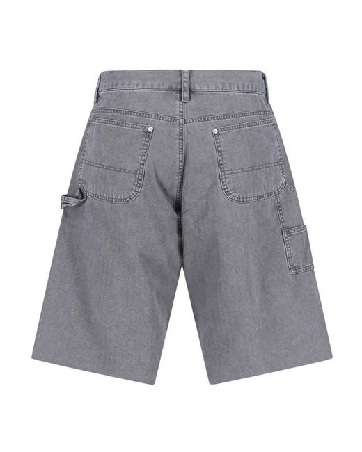 TONYWACK Gray Cargo Shorts for men
