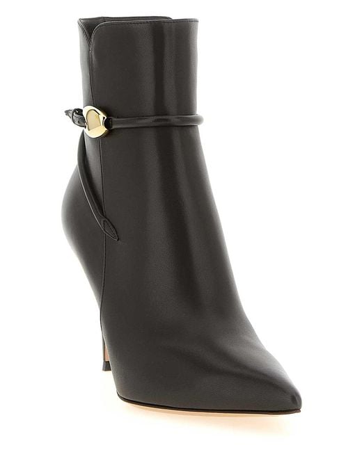 Gianvito Rossi Black Jungle Mamba' Ankle Boots