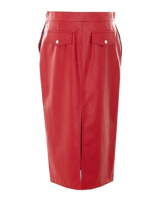 Mulberry Red Gerbera Skirt