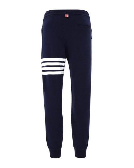 Thom Browne Blue Engineered 4-Bar Tracksuit Bottoms for men