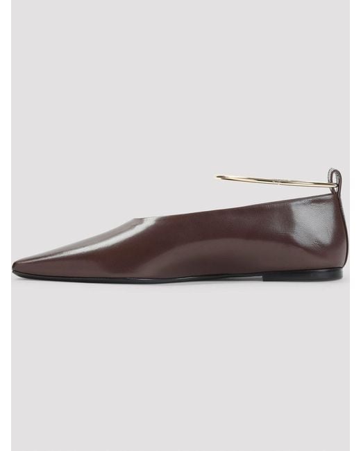 Jil Sander Brown Ring Ballerina