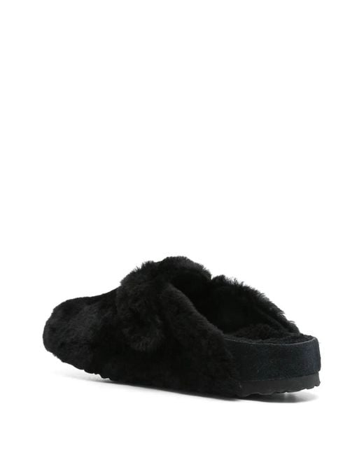 Birkenstock Black Boston Sk1 1774 Shearling Laf