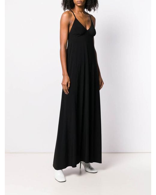 Norma Kamali Black Sleeveless Long Dress