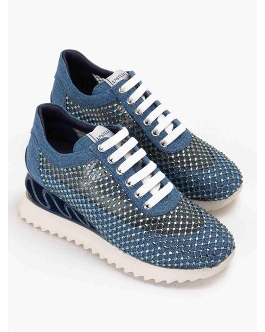 Le Silla Blue Sneakers