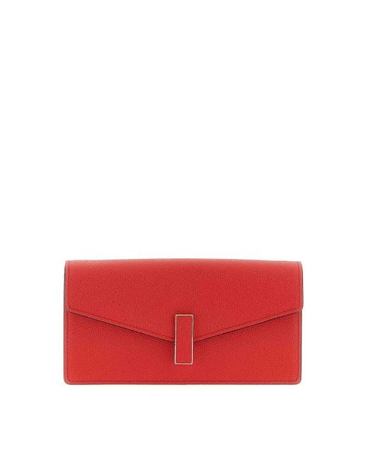 Valextra Red Iside Clutch