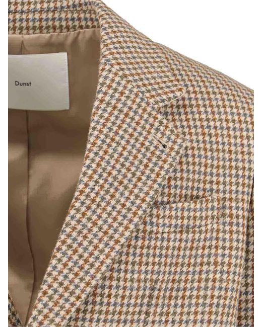 DUNST Brown Single-Breasted Blazer for men