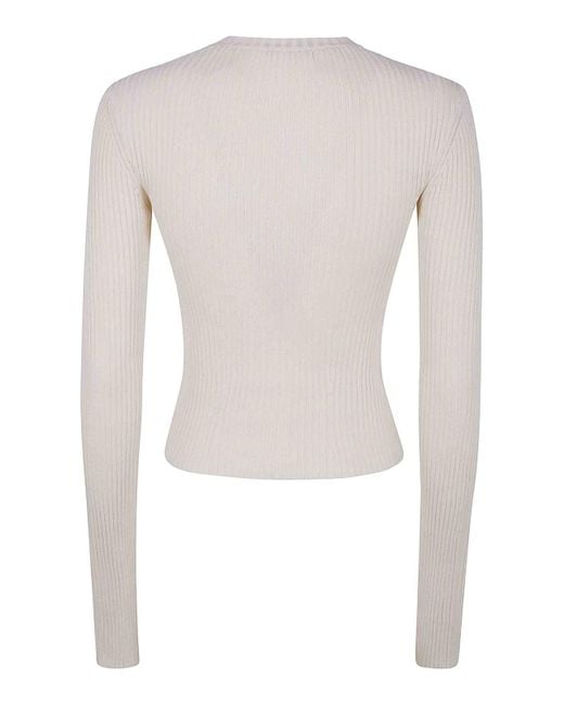 Ann Demeulemeester White Terna Cropped Zipped Cardigan Cotton