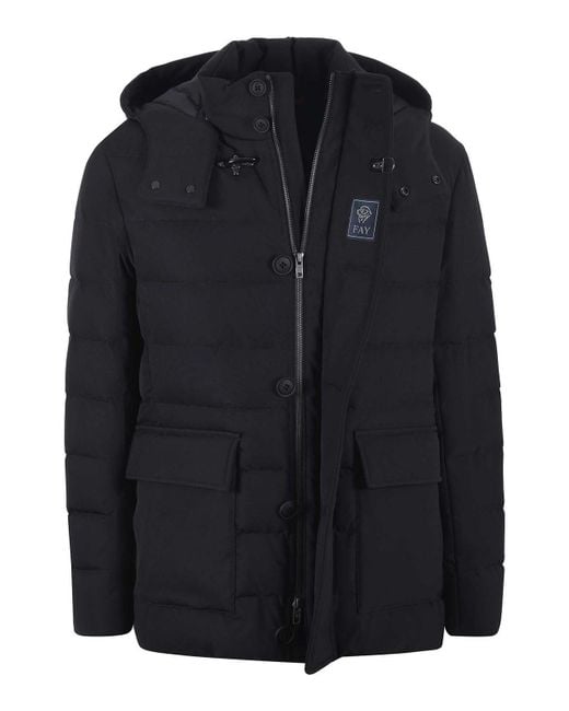 Fay Blue Puffer Jacket for men