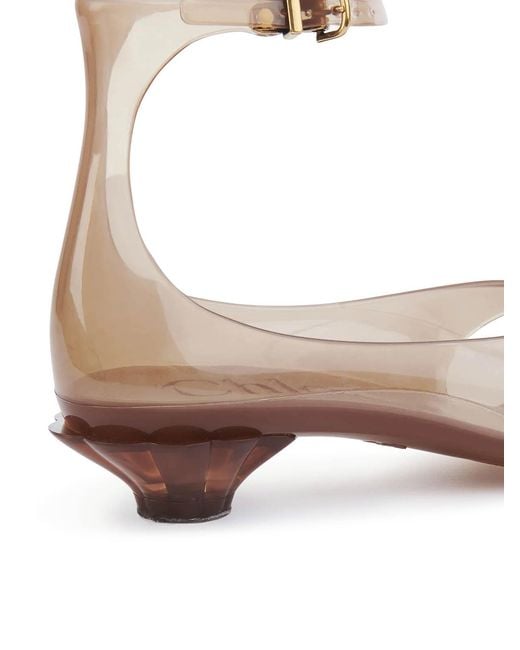 Chloé Natural Chloe Jelly Sandals