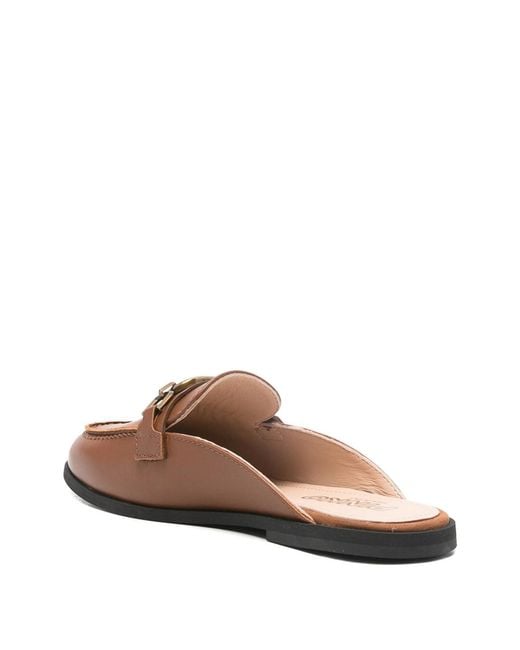 Pinko Brown Mules