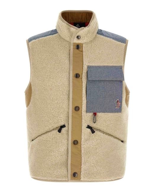 Moncler Natural Logo Vest Jacket for men