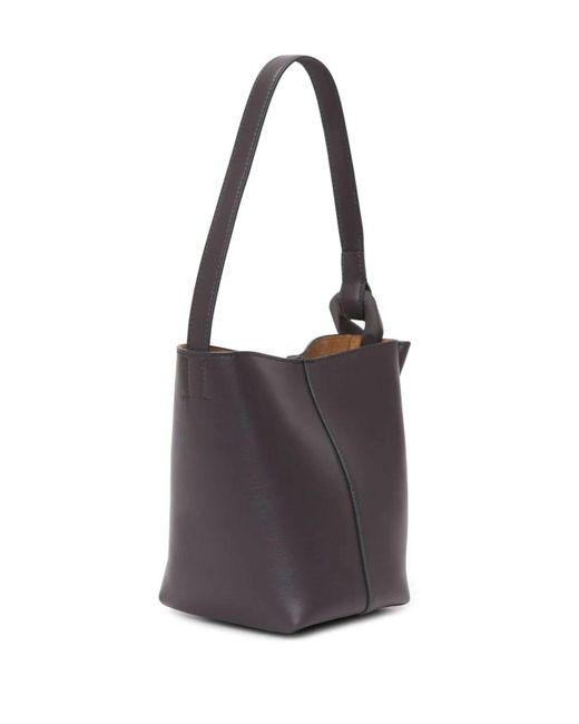 J.W. Anderson Brown Leather Bucket Bag