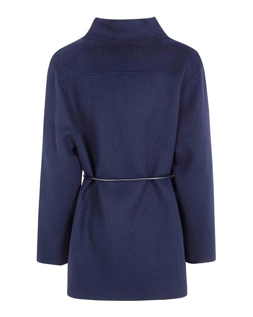 Seventy Blue Double Wool Blend Short Coat