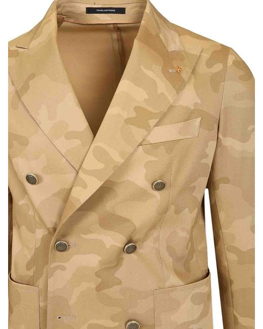 Tagliatore Natural Camouflage Jacket for men
