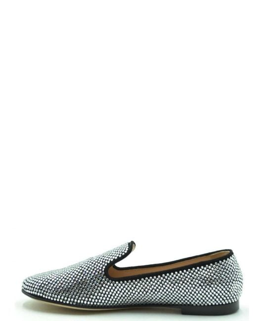 Giuseppe Zanotti Gray Ballet Flats