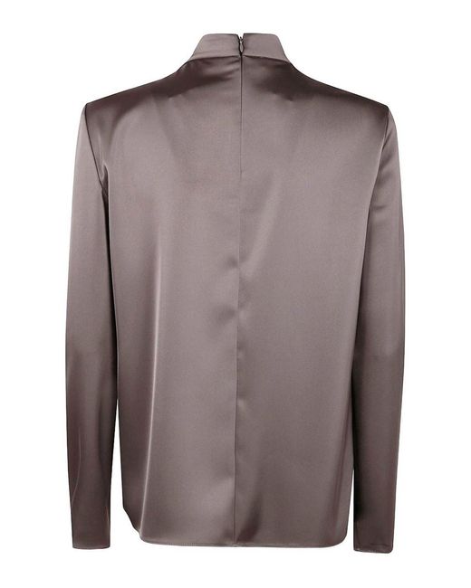 Emporio Armani Brown High Neck Pullover