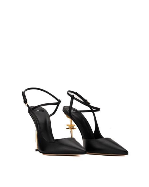 Elisabetta Franchi Black Pumps Skin Pointe