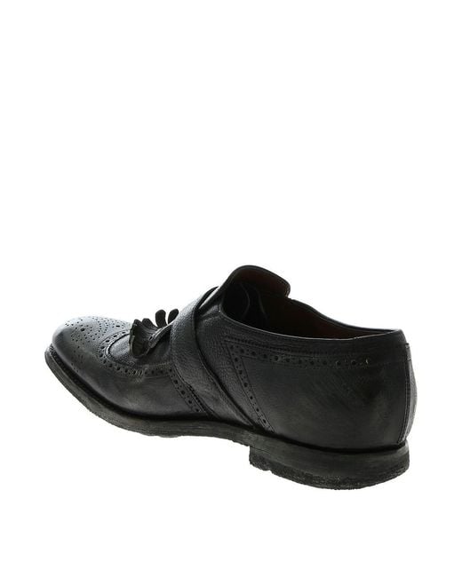 Church's Black Vintage Effect Monk Strap for men