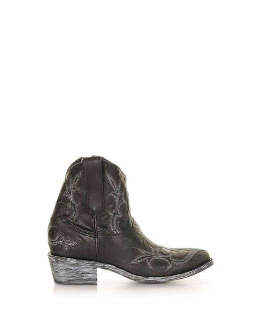 Mexicana Gray Agave Texan Ankle Boot