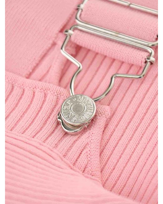 Moschino Pink Rouche Dress