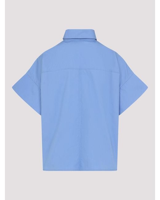 Co. Blue Boxy Ss Shirt
