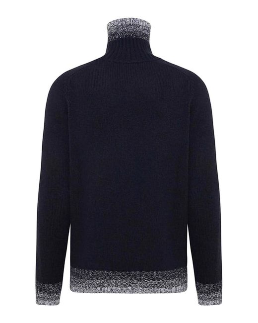 Malo Blue Turtleneck for men