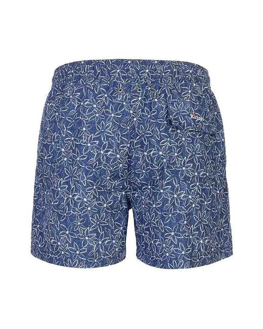 Kiton Blue Swimsuit for men