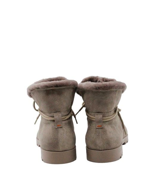 Santoni Brown Ankle Boots