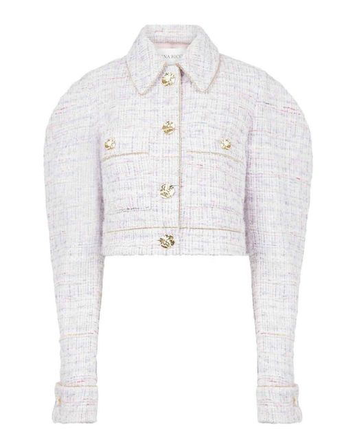 Nina Ricci White Tweed Jacket