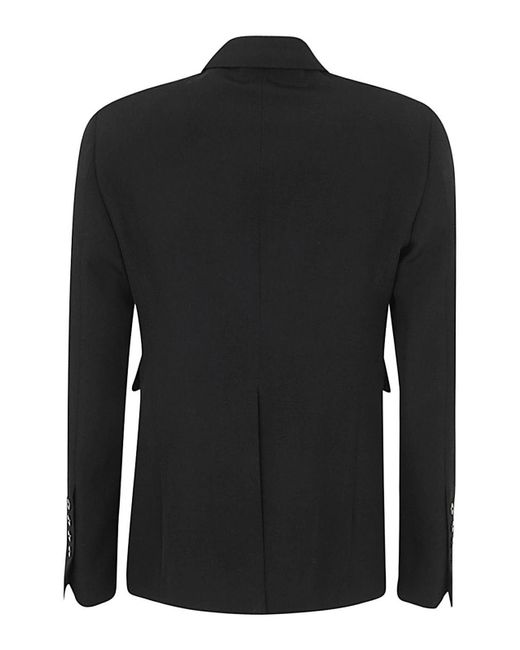 SAPIO Black Panama Long Jacket for men