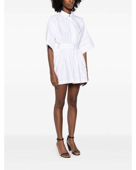 Givenchy White Cotton Short Shirtdress