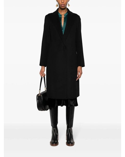 Vince Black Coat 1 Button