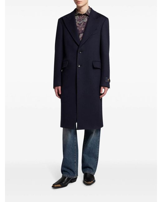 Etro Blue Coat for men
