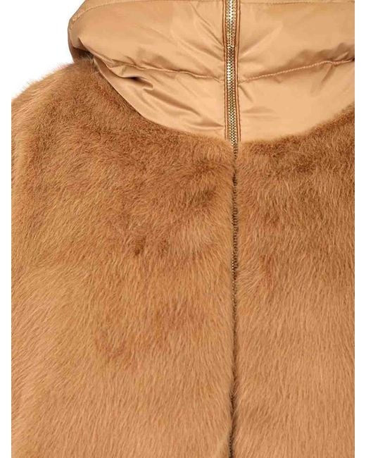 Herno Brown Satin Cape