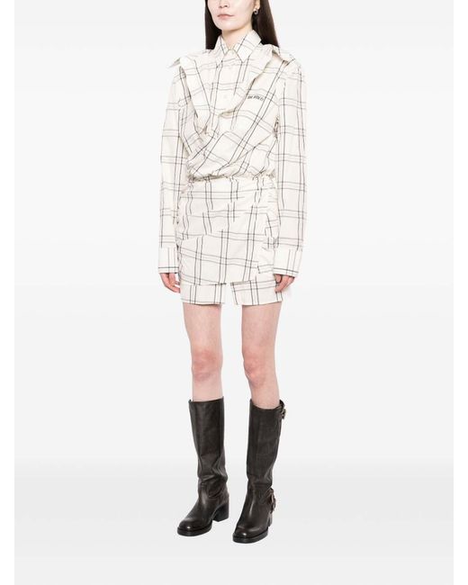 The Attico White Mini Dress