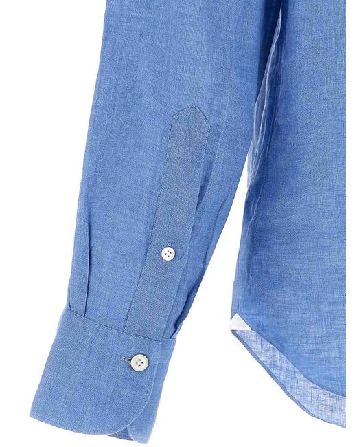 Finamore 1925 Blue Gaeta Shirt for men