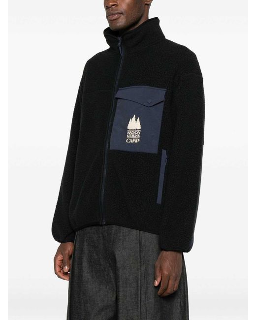 Maison Kitsuné Black Casual Jacket for men