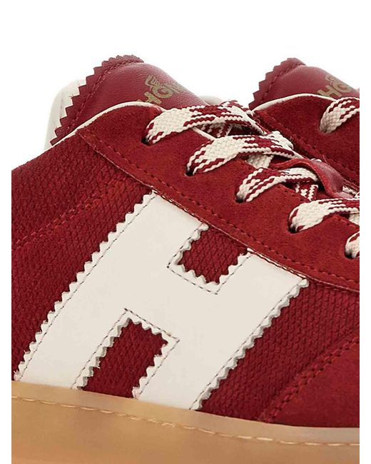 Hogan Red Cool Suede Sneakers