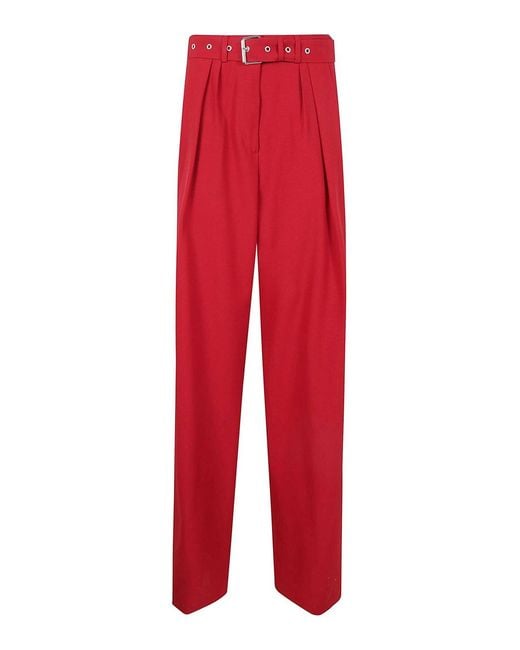 Dries Van Noten Red Peaches Bis Trousers
