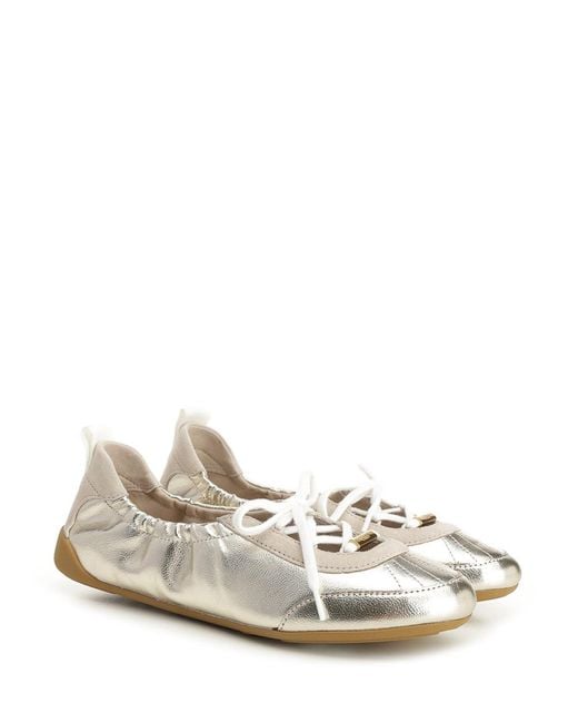 Chloé White Kick Ballerina Sneakers