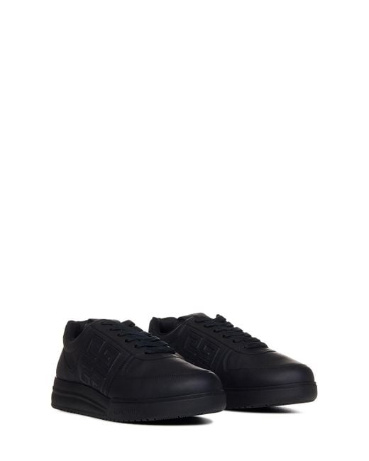 Givenchy Blue Calf Leather Low-top Sneakers for men
