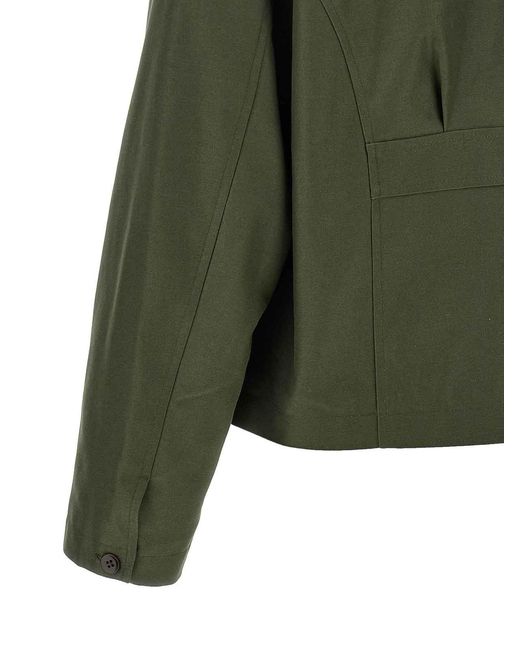 Second/Layer Green Lucky Station' Jacket for men