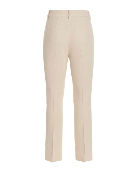 Etro Natural Pants With Pleat