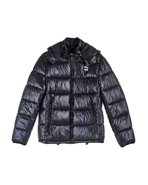 Karl Lagerfeld Blue Lighweight Tokidoki Duffle Jacket for men