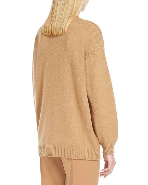 Max Mara Natural Wool And Cashmere Pullover